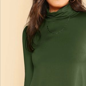 High neck flowy dress